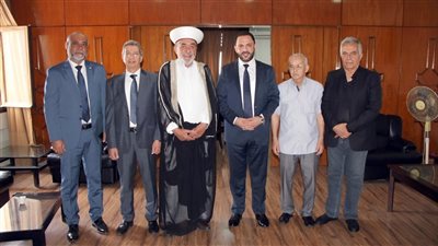 المفتي سوسان استقبل علي حجازي  على رأس وفد من حزب البعث العربي الإشتراكي