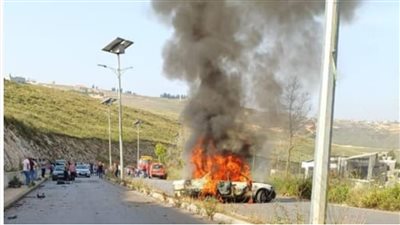 مسيّرة استهدفت سيارة على طريق كفردجال - النبطية