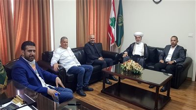 المفتي سوسان يستقبل العميد فادي قرانوح والمقدم ايلي وهبي وأمين السجل العقاري في صيدا باسم حسن