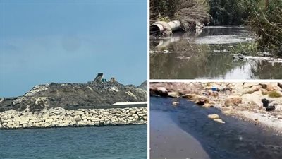 شاطىء جنوب صيدا يعاني من كارثة بيئية نتيجة ملوثات ضارة تصب فيه