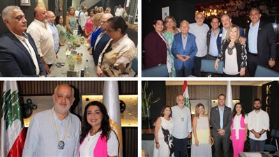 تسليم وتسلم في رئاسة روتاري صيدا بين سالي زعتري وعلي بحسون