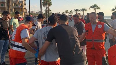 جريحان في حادث صدم على الكورنيش البحري في مدينة صيدا