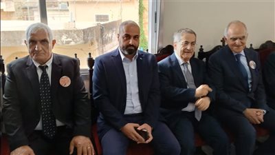 ممثلا الشيخ احمد الحريري حشيشو على رأس وفد  من المستقبل - الجنوب قدم التعازي بوفاة رئيس بلدية روم سابقا المرحوم جرجي عجاج حداد