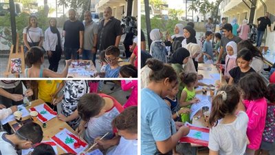 نشاط ترفيهي لأطفال الجنوب في مركز مدرسة المربية ثريا فارس ابو علفا الرسمية في صيدا: فسحة أمل في عتمة النزوح !!