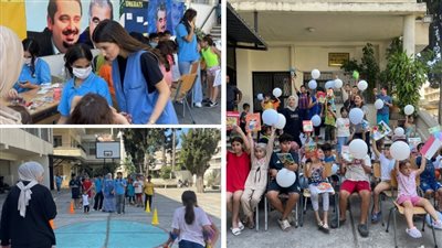 المكتب التربوي في المستقبل الجنوب نظم انشطة ترفيهية تربوية للأطفال في مراكز النزوح في صيدا