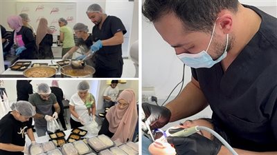 في صيدا: عيادة دكتور أسنان تتحول الى مطبخ لدعم النازحين