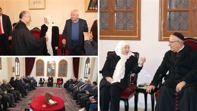 بهية الحريري على رأس وفد من تيار المستقبل ومؤسسة الحريري قدموا التهاني بالميلاد الى النائب موسى والمطرانين العمار وحداد