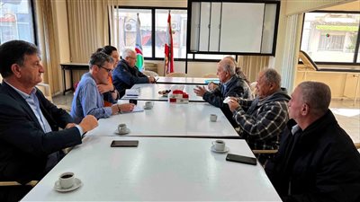 تضامنا ضد العدوان الاسرائيلي على لبنان وفد بلجيكي يزور 