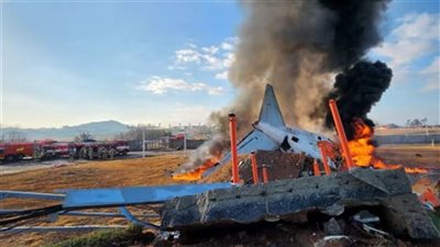  مقتل 120 شخصا على الأقل في تحطم طائرة ركاب أثناء هبوطها بمطار كوري جنوبي