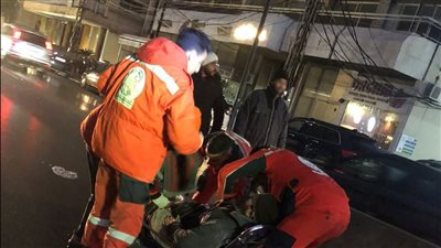 جريح اثر انزلاق دراجة نارية في صيدا