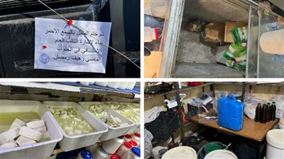 اقفال ست محال لبيع المواد الغذائية في الجنوب  بالشمع الأحمر لمخالفتها شروط السلامة العامة