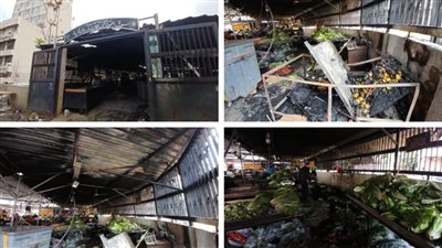 بالفيديو والصور: إحراق سوق صيدا للخضار والفاكهة ليلاً.. وبلدية صيدا سترفع دعوى قضائية بحق مفتعِل هذا الحريق