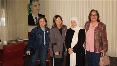 بهية الحريري استقبلت مزيّن صباغ ووفد 