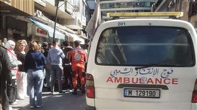 جريح في حادث سير في سوق صيدا التجاري