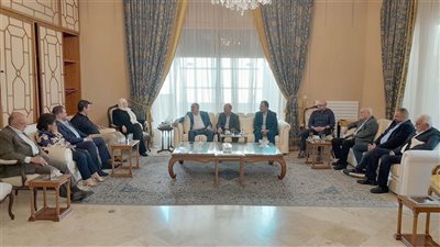 بهية الحريري تلتقي رابطة آل حجازي برئاسة محمود حجازي