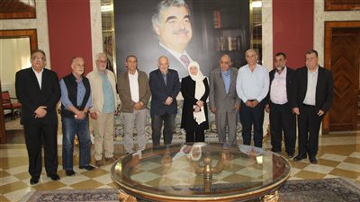 بهية الحريري التقت وفداً من لجنة المتابعة المركزية للجان الشعبية الفلسطينية