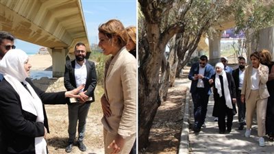 وزيرة البيئة تمارا الزين تفقدت برفقة بهية الحريري عند مصب الأولي موقع 'المشروع البيئي النموذجي للحلول القائمة على الطبيعة'