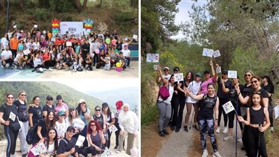 دعماً لأطفال ورسالة 'موزاييك'..  'يلّا نمشي سوا' مسير بالطبيعة في غابات روم وعازور