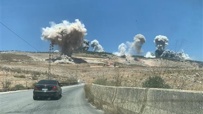 سلسلة غارات تستهدف أحراج علي الطاهر ومناطق الجنوب (فيديو)