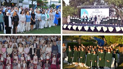 بحفلَي تخرجهم في ثانوية رفيق الحريري: طلاب الخامس جسّدوا حق الأطفال بالعيش بسلام وتلامذة الروضة الثالثة استعادوا زمن اللعب الجميل