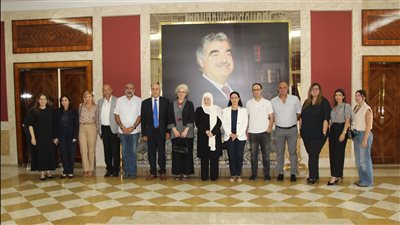 وزيرة التربية ريما كرامي التقت بهية الحريري في دارة مجدليون