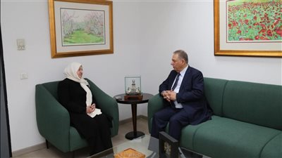 بهية الحريري استقبلت السفير أشرف دبور في زيارة وداعية