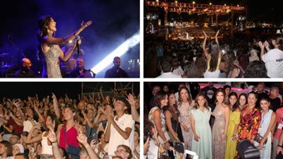 نانسي عجرم 'ولّعت الجو' في الليلة الثانية من مهرجانات صيدا الدولية