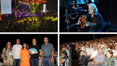 مارسيل خليفة اختتم مهرجانات صيدا الدولية بأروع ما غنى للحب والوطن والثورة وألهب حماسة جمهورها بأغنية 'يا بحرية'