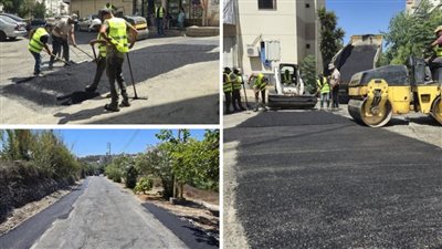 مبادرة من الصيدلي عمر مرجان بتزفيت الحفر وتوسيع الطريق في مجمعي رستم  1 و 2 في كفرجرة