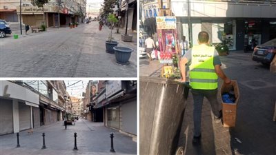 لجنة الأسواق التجارية في بلدية صيدا تواصل تنظيف السوق التجاري في المدينة