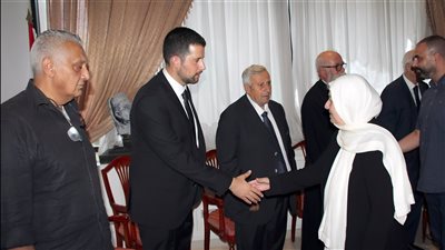 بهية الحريري قدمت بإسم الرئيس سعد الحريري التعازي لرئيس بلدية بقسطا ابراهيم مزهر والعائلة بوفاة عمه