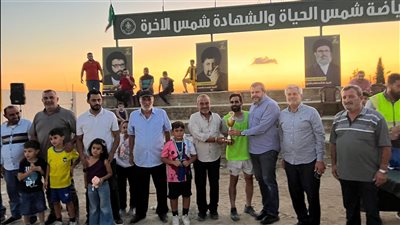 التعبئة الرياضية لحزب الله في قطاع صيدا اختتمت دورة الشهيد الأقدس بكرة القدم في بنعفول