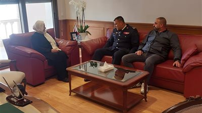 بهية الحريري تلتقي المدير الإقليمي الجديد لأمن الدولة في الجنوب العميد منير ضاهر
