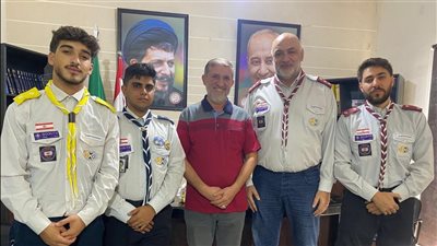 قيادة قطاع صيدا في كشافة الإمام المهدي تزور قيادة كشافة الرسالة الإسلامية