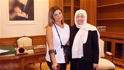 بهية الحريري تسلمت من مزيّن الصباغ دعوة لمهرجان 'PADEL ON THE WHEELS' لـ جمعية 'Up.Handi.Cup'  