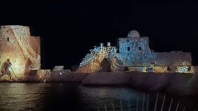 قلعة صيدا البحرية كما لم نراها من قبل: تناغم الصوت والضوء يروي قصة الستة الاف أعوام !