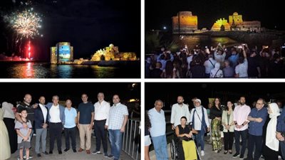 بلدية صيدا إختتمت فعاليات موسم الصيف  بمهرجان طيور أيلول فرسمت الإضاءة على القلعة البحرية صورا روت قصة صيدا مع البحر