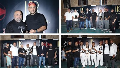تكريم حاشد لأبطال الفنون القتالية في النادي المعني