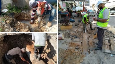 متابعة أعمال الصيانة في شبكة مياه صيدا