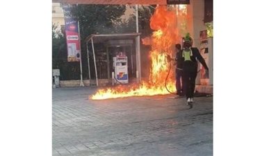 عامل مصري حاول إحراق احدى محطات 