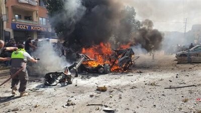 غارة من مسيرة اسرائيلية استهدفت سيارة على في بلدة تول